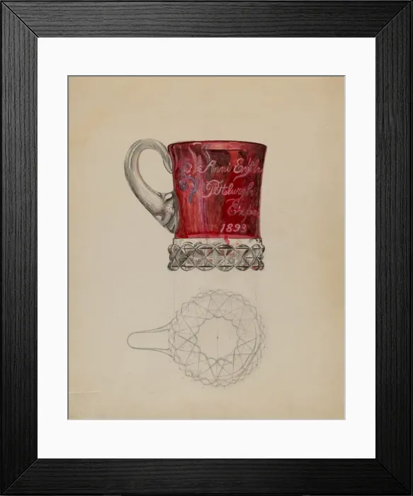 Framed Print : Ruby Mug, c. 1936. Creator: Albert Eyth Framed Print : Ruby Mug, c. 1936. Creator: Albert Eyth