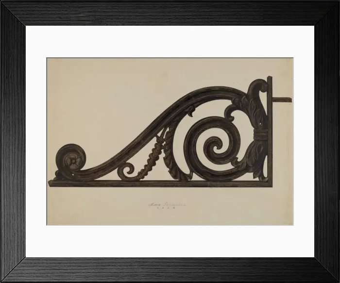 Framed Print : Scroll, 1938. Creator: Max Fernekes Framed Print : Scroll, 1938. Creator: Max Fernekes