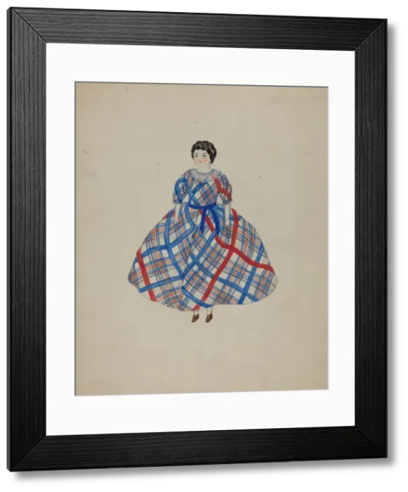 Framed Print : Shaker Doll, 1935 / 1942. Creator: Mary Fitzgerald Framed Print : Shaker Doll, 1935 / 1942. Creator: Mary Fitzgerald