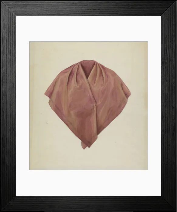 Framed Print : Shaker Kerchief, c. 1936. Creator: Betty Fuerst Framed Print : Shaker Kerchief, c. 1936. Creator: Betty Fuerst
