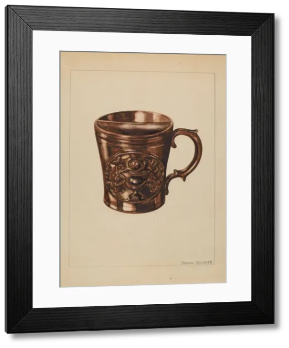 Framed Print : Shaving Mug, 1935 / 1942. Creator: Yolande Delasser Framed Print : Shaving Mug, 1935 / 1942. Creator: Yolande Delasser