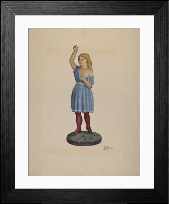Framed Print : Shop Figure - Child, c. 1937. Creator: Beverly Chichester Framed Print : Shop Figure - Child, c. 1937. Creator: Beverly Chichester