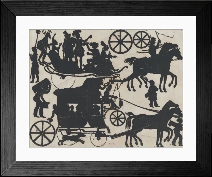 Framed Print : Sheet 5 of figures for Chinese shadow puppets, ca. 1850-70. Creator: Juan Llorens Framed Print : Sheet 5 of figures for Chinese shadow puppets, ca. 1850-70. Creator: Juan Llorens