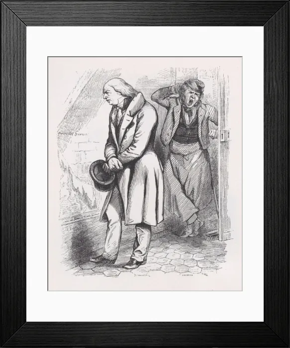 Framed Print : The Attic from The Complete Works of Beranger, 1836. Creator: Cherrier Framed Print : The Attic from The Complete Works of Beranger, 1836. Creator: Cherrier