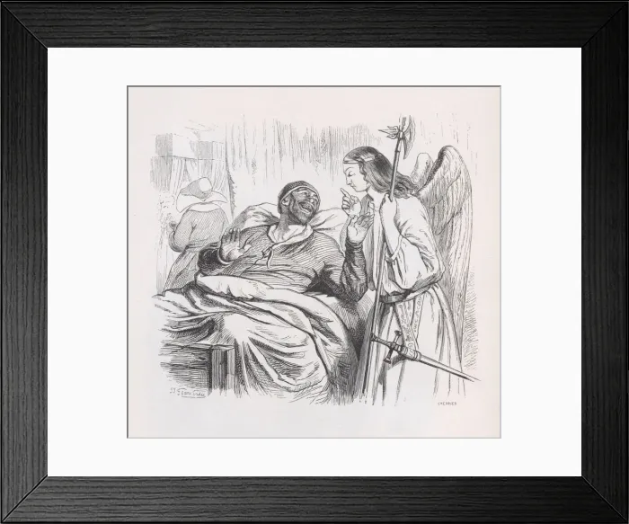 Framed Print : The Guardian Angel from The Complete Works of Beranger, 1836. Creator: Cherrier Framed Print : The Guardian Angel from The Complete Works of Beranger, 1836. Creator: Cherrier