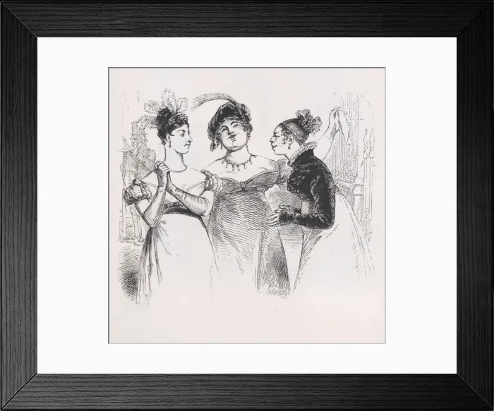 Framed Print : The Opinion of these Ladies from The Complete Works of Beranger, 1836 Framed Print : The Opinion of these Ladies from The Complete Works of Beranger, 1836