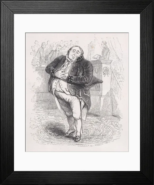Framed Print : The Potbellied Man from The Complete Works of Beranger, 1836 Framed Print : The Potbellied Man from The Complete Works of Beranger, 1836
