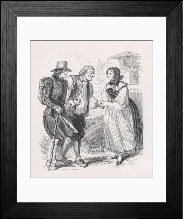 Framed Print : The Traveler from The Complete Works of Beranger, 1836 Framed Print : The Traveler from The Complete Works of Beranger, 1836