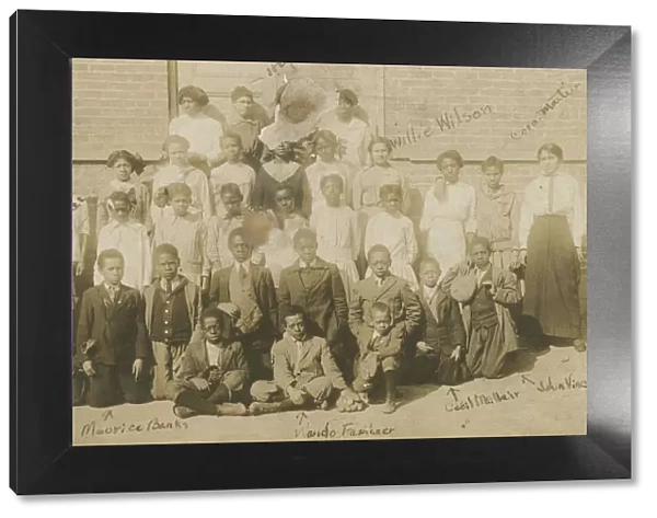 Photograph of schoolchildren and teachers, ca. 1913. Creator: Unknown