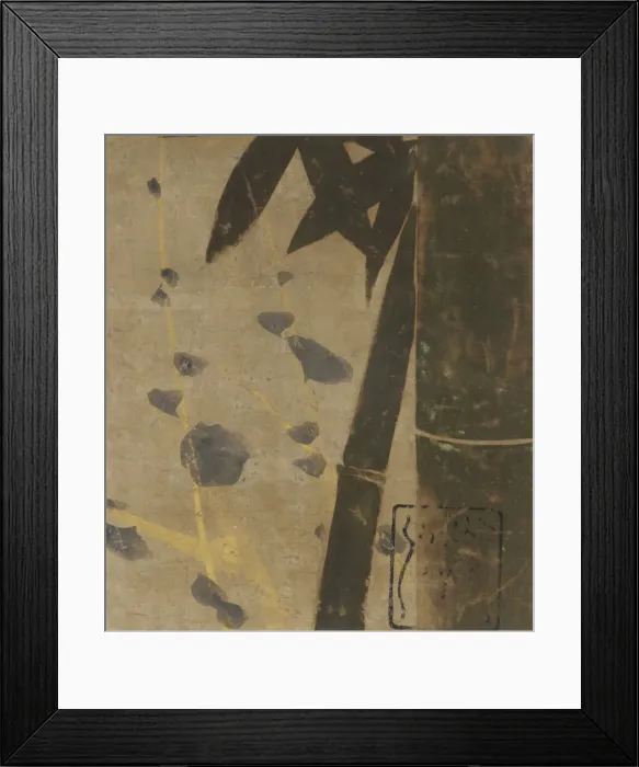 Framed Print : Plum and bamboo, Edo period, late 16th-early 17th century. Creator: Hon'ami Koetsu Framed Print : Plum and bamboo, Edo period, late 16th-early 17th century. Creator: Hon'ami Koetsu
