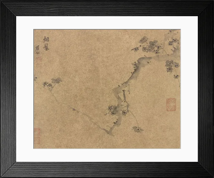 Framed Print : A Plum Branch, Ming dynasty, ca. 1580-1639. Creator: Chen Jiru Framed Print : A Plum Branch, Ming dynasty, ca. 1580-1639. Creator: Chen Jiru