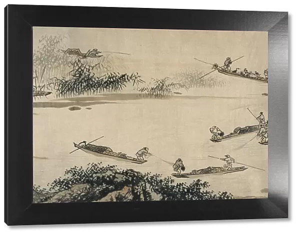 Fishermen on an Autumn River, Ming dynasty, 15th century. Creator: Dai Jin