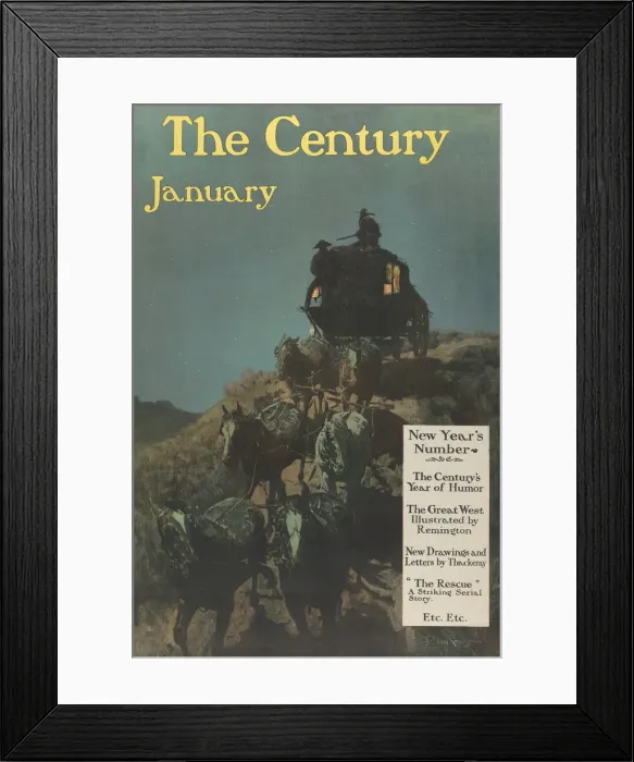 Framed Print : The Century: New Years Number, January, 1902. Creator: Frederic Remington Framed Print : The Century: New Years Number, January, 1902. Creator: Frederic Remington
