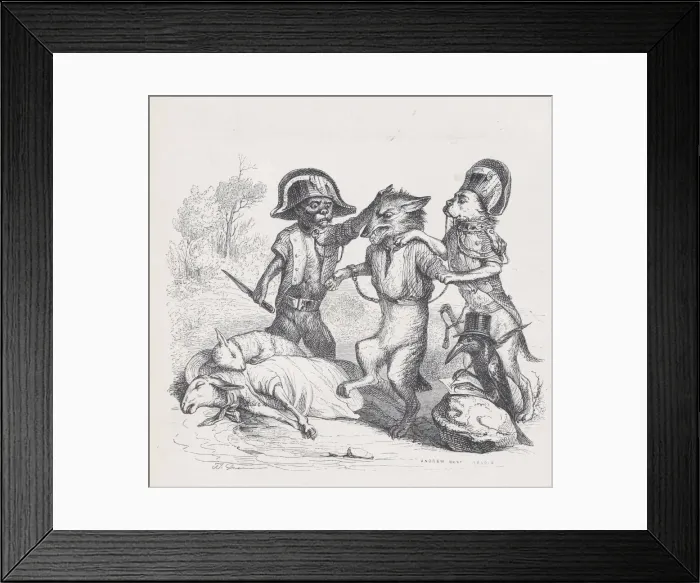 Framed Print : The author of this attack is a delicate little wolf from Scenes from the Private an Framed Print : The author of this attack is a delicate little wolf from Scenes from the Private an