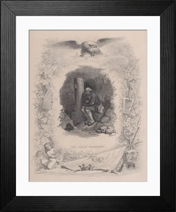 Framed Print : The Old Vagabond, from The Complete Works of Beranger, 1829 Framed Print : The Old Vagabond, from The Complete Works of Beranger, 1829