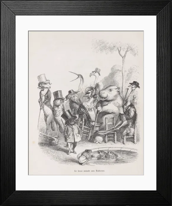 Framed Print : The Beautiful World of the Tuileries from Scenes from the Private and Public Life o Framed Print : The Beautiful World of the Tuileries from Scenes from the Private and Public Life o