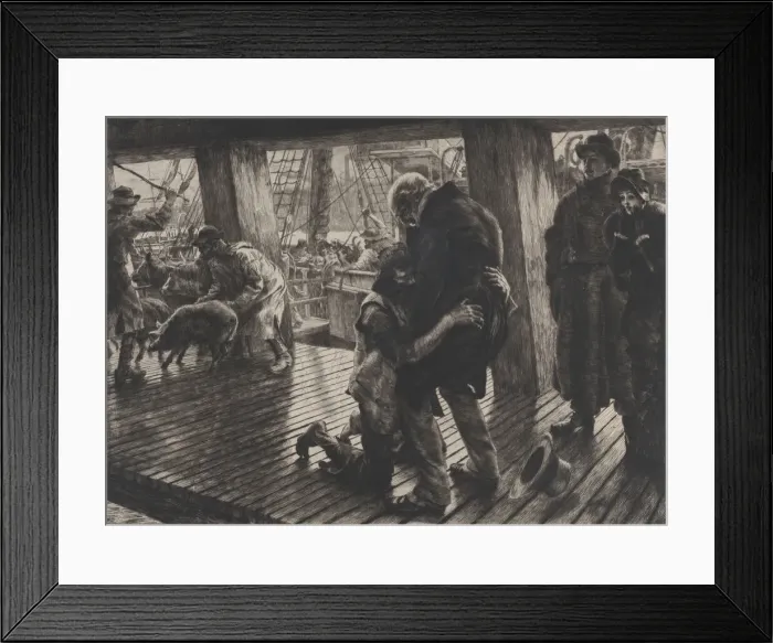 Framed Print : The Parable of the Prodigal Son, No. III: The Return, 1882. Creator: James Tissot Framed Print : The Parable of the Prodigal Son, No. III: The Return, 1882. Creator: James Tissot