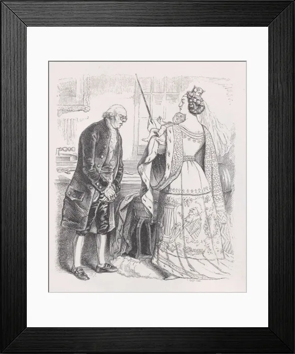 Framed Print : The Tailor and the Fairy from The Complete Works of Beranger, 1836 Framed Print : The Tailor and the Fairy from The Complete Works of Beranger, 1836