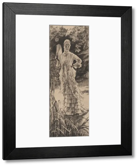 Framed Print : Spring, 1878. Creator: James Tissot Framed Print : Spring, 1878. Creator: James Tissot