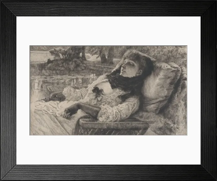 Framed Print : Summer Evening, 1881. Creator: James Tissot Framed Print : Summer Evening, 1881. Creator: James Tissot