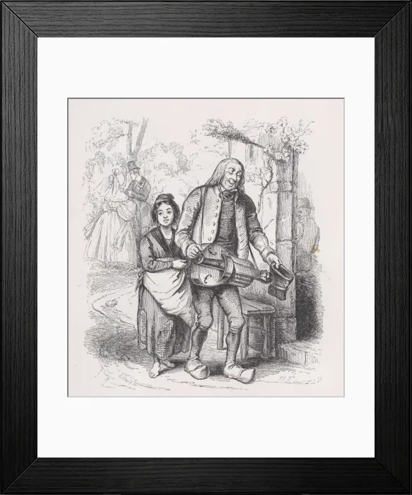 Framed Print : The Blind Man of Bagnolet from The Complete Works of Beranger, 1836 Framed Print : The Blind Man of Bagnolet from The Complete Works of Beranger, 1836