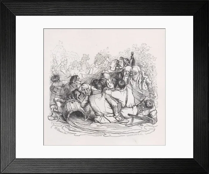 Framed Print : The Big Orgy from The Complete Works of Beranger, 1836 Framed Print : The Big Orgy from The Complete Works of Beranger, 1836