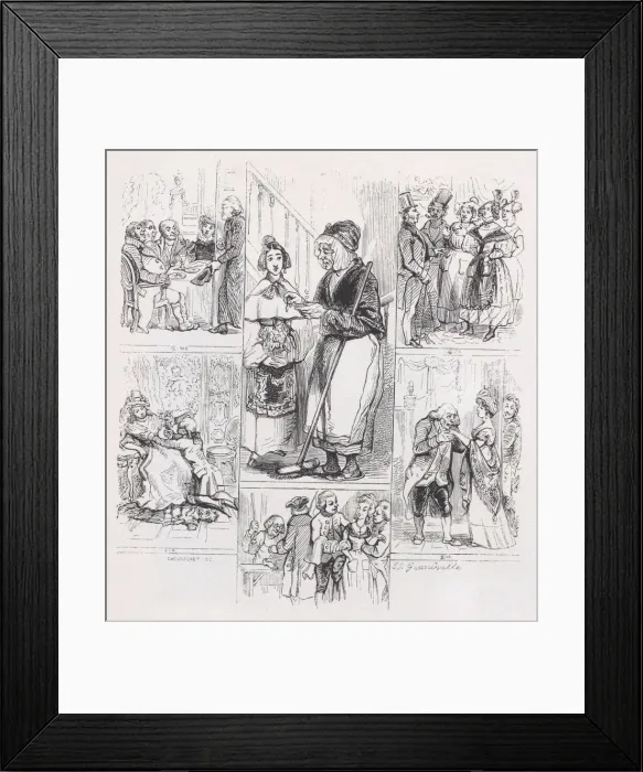 Framed Print : The Five Stages from The Complete Works of Beranger, 1836 Framed Print : The Five Stages from The Complete Works of Beranger, 1836
