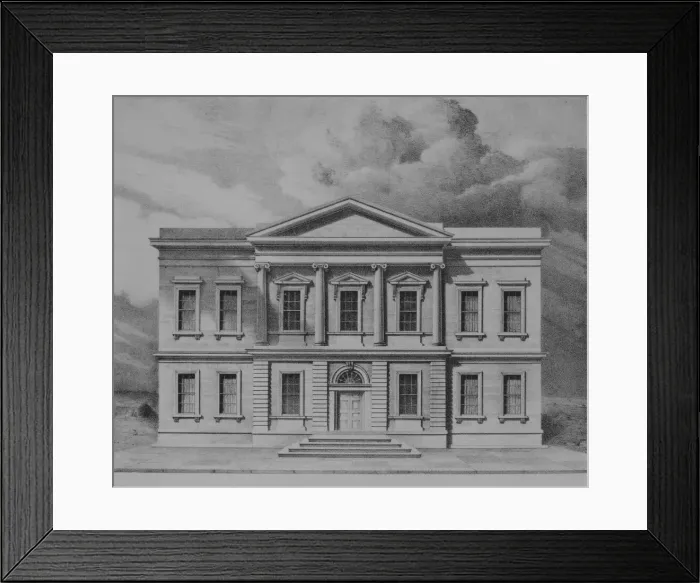 Framed Print : The Branch Bank of the United States, Wall Street, New York... 1827 Framed Print : The Branch Bank of the United States, Wall Street, New York... 1827