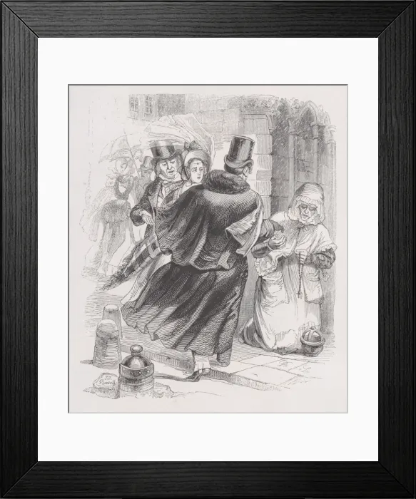 Framed Print : The Poor Woman from The Complete Works of Beranger, 1836