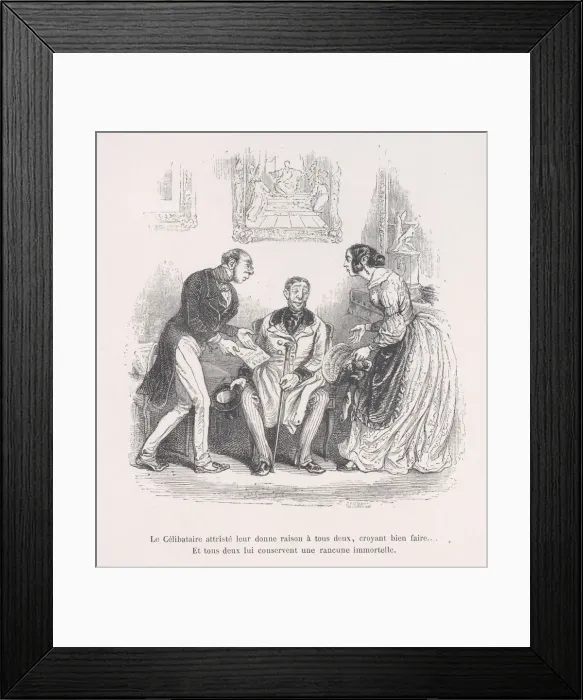 Framed Print : The grieving widow gives them both the right to do well Framed Print : The grieving widow gives them both the right to do well