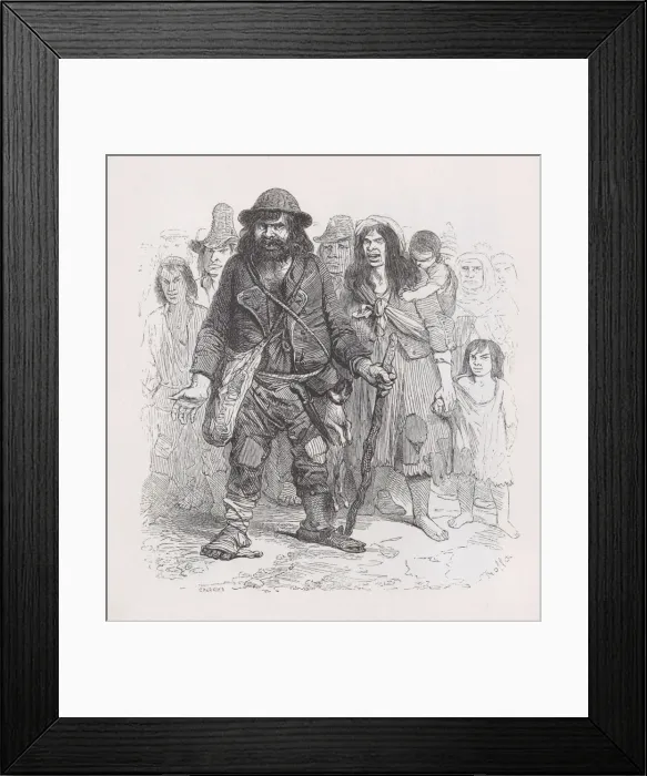Framed Print : The Gypsies from The Complete Works of Beranger, 1836 Framed Print : The Gypsies from The Complete Works of Beranger, 1836