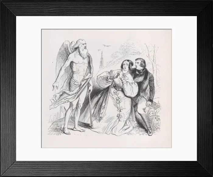 Framed Print : Time from The Complete Works of Beranger, 1836. Creator: Jean Ignace Isidore Gerard Framed Print : Time from The Complete Works of Beranger, 1836. Creator: Jean Ignace Isidore Gerard