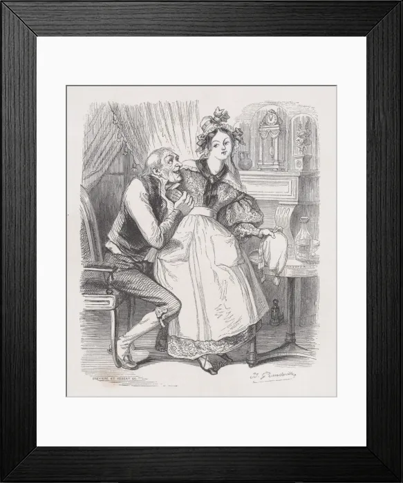 Framed Print : The Old Bachelor from The Complete Works of Beranger, 1836 Framed Print : The Old Bachelor from The Complete Works of Beranger, 1836