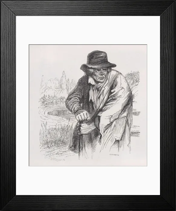 Framed Print : The Old Vagabond from The Complete Works of Beranger, 1836 Framed Print : The Old Vagabond from The Complete Works of Beranger, 1836