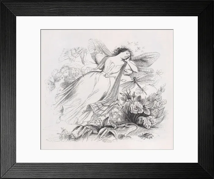 Framed Print : The Sylph from The Complete Works of Beranger, 1836 Framed Print : The Sylph from The Complete Works of Beranger, 1836