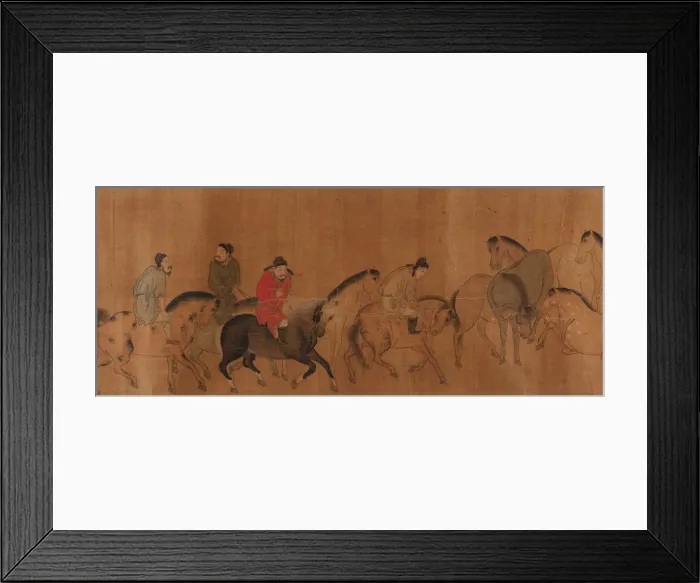 Framed Print : Celestial Horses, Late Ming dynasty, 17th century. Creator: Unknown Framed Print : Celestial Horses, Late Ming dynasty, 17th century. Creator: Unknown