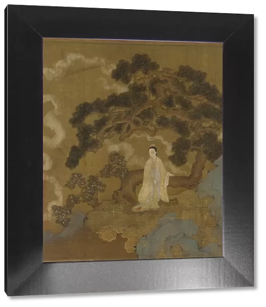 Lady Under a Gnarled Pine Tree, Ming dynasty, 16th century. Creator: Unknown