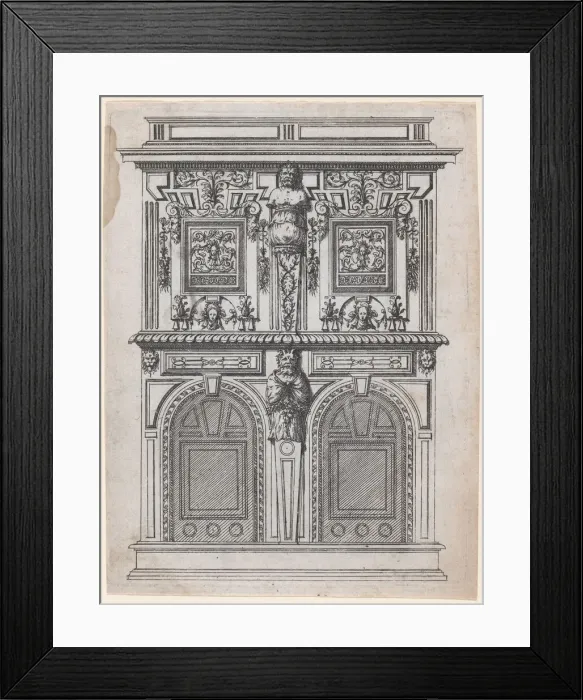 Framed Print : Furniture Design, 1530-85. Creator: Jacques Androuet Du Cerceau Framed Print : Furniture Design, 1530-85. Creator: Jacques Androuet Du Cerceau
