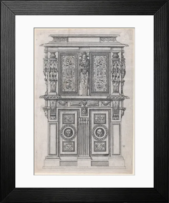 Framed Print : Furniture Design, 1530-85. Creator: Jacques Androuet Du Cerceau Framed Print : Furniture Design, 1530-85. Creator: Jacques Androuet Du Cerceau