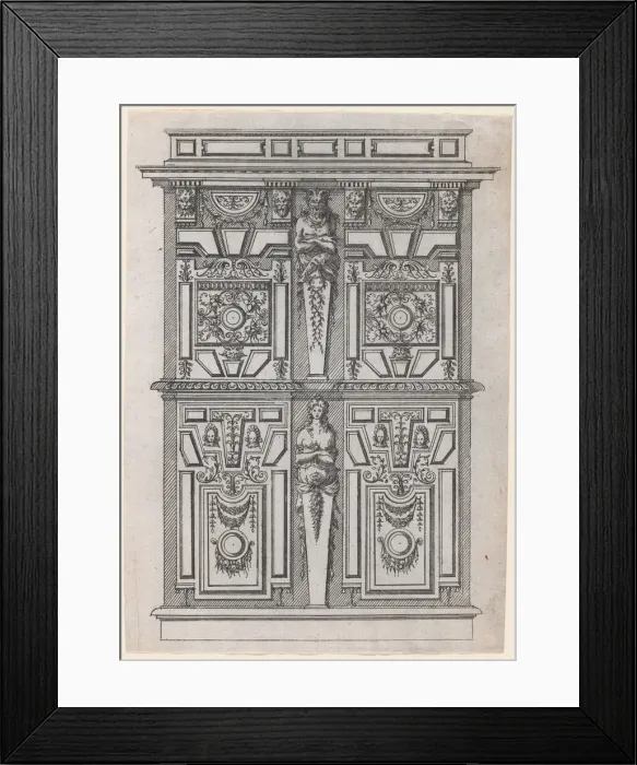 Framed Print : Furniture Design, 1530-85. Creator: Jacques Androuet Du Cerceau Framed Print : Furniture Design, 1530-85. Creator: Jacques Androuet Du Cerceau