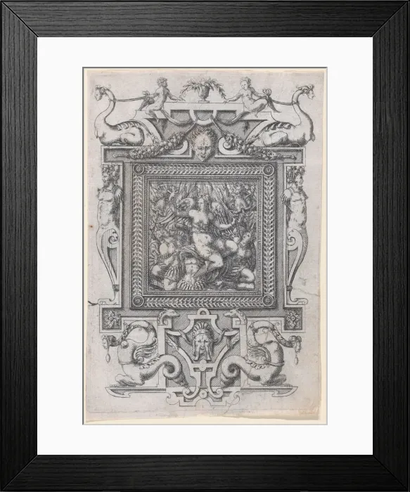 Framed Print : Furniture Design, 1565-70. Creator: Jacques Androuet Du Cerceau Framed Print : Furniture Design, 1565-70. Creator: Jacques Androuet Du Cerceau