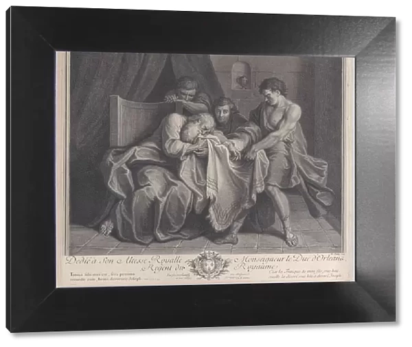 Jacob crying into his sons robe while his other sons pull it away from him, 1724