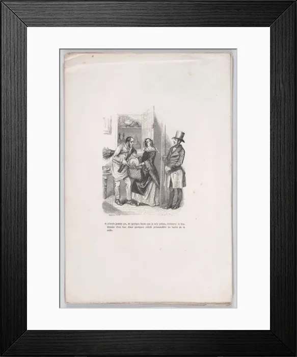 Framed Print : Leftovers from the Little Miseries of Human Life, 1843. Creator: Quichon Framed Print : Leftovers from the Little Miseries of Human Life, 1843. Creator: Quichon