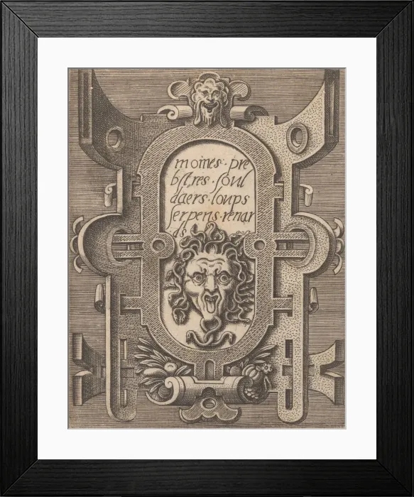 Framed Print : Targhe ed altri ornati di varie e capricciose invenzioni Framed Print : Targhe ed altri ornati di varie e capricciose invenzioni