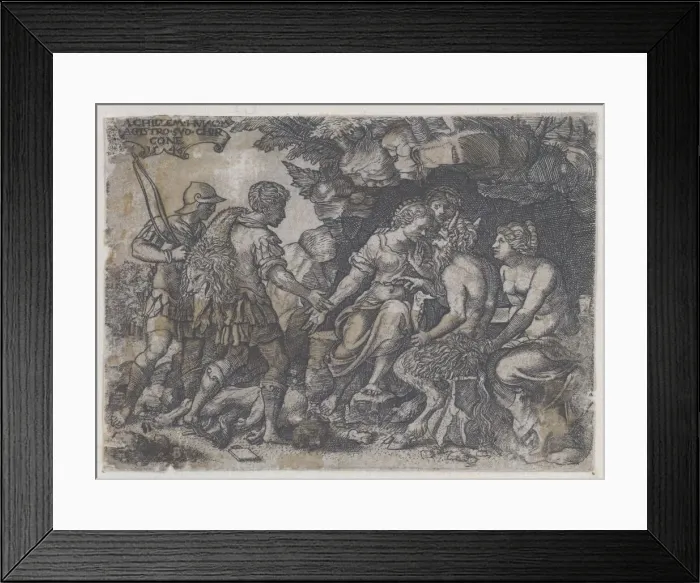 Framed Print : Reverse Copy of Thetis and Chiron, 1546. Creator: Unknown Framed Print : Reverse Copy of Thetis and Chiron, 1546. Creator: Unknown