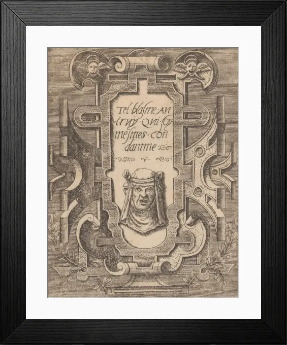 Framed Print : Targhe ed altri ornati di varie e capricciose invenzioni Framed Print : Targhe ed altri ornati di varie e capricciose invenzioni