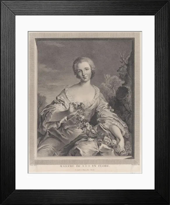Framed Print : Portrait of Louise Henriette de Bourbon Conti as Flora, 1766-1805 Framed Print : Portrait of Louise Henriette de Bourbon Conti as Flora, 1766-1805