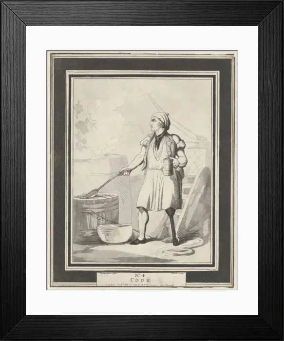 Framed Print : No. 4: Cook, February 15, 1799. Creator: Henri Merke Framed Print : No. 4: Cook, February 15, 1799. Creator: Henri Merke