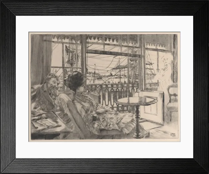 Framed Print : Ramsgate, 1876. Creator: James Tissot Framed Print : Ramsgate, 1876. Creator: James Tissot