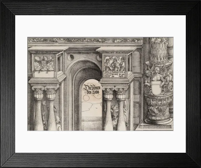 Framed Print : The Arch in the Entryway of the Left Portal (Die Porten des Lobs) Framed Print : The Arch in the Entryway of the Left Portal (Die Porten des Lobs)